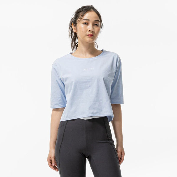 STRETCH SOFT DRY CROPPED T-SHIRT (WIDE SILHOUETTE)